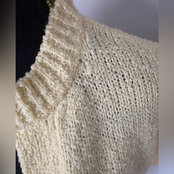 Vintage LeRoy Knitwear yellow cardigan size M - Picture 7 of 10